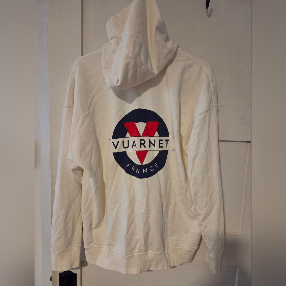 Vuarnet White Hoodie Size Large